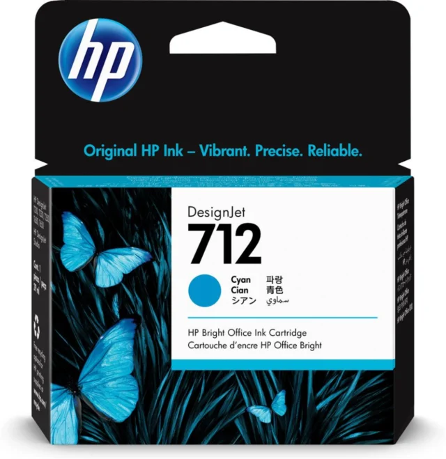 HP Cartus cerneala Original Cyan, nr.712 pentru DesignJet Studio 24|Studio, 3ED67A
