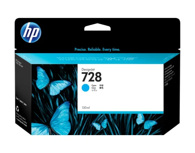 HP Cartus Cerneala Original Cyan, nr.728 pentru DesignJet T730|DesignJet T830, F9J67A