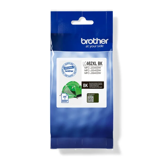 BROTHER Cartus cerneala Black cap. mare, LC462XLBK