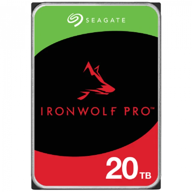 Seagate HDD NAS IronWolf Pro 20TB CMR 3.5, 256MB, SATA 6Gbps, 7200RPM, RV Sensors, ST20000NT001