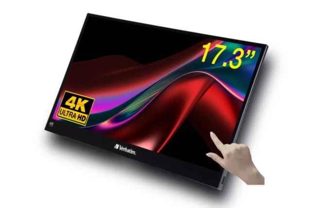 Verbatim Monitor tactil portabil 17.3", 4K, Metalic, 32239