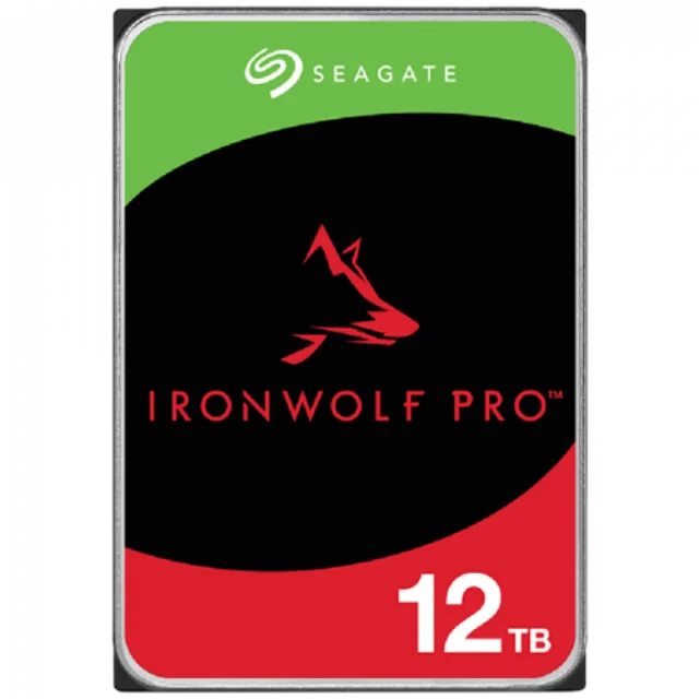 Seagate HDD NAS IronWolf Pro 12TB CMR 3.5, 256MB, SATA 6Gbps, 7200RPM, RV Sensors, ST12000NT001