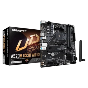 Placa de baza Gigabyte A520M DS3H WIFI6E, Socket AM4, DDR4,