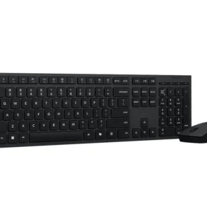 Kit Wireless tastatura si mouse LENOVO 4X31R64343, taste numerice, negru