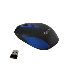 Mouse Wireless SPACER SPMO-WS01-BKBL, 1600 dpi, Multicolor