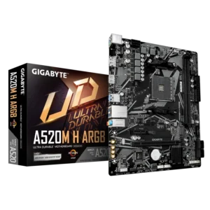 Placa de baza Gigabyte A520M H ARGB, Socket AM4, DDR4,
