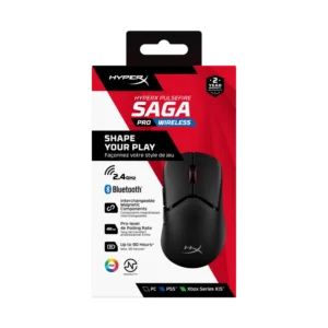 Mouse Gaming Wireless HyperX Pulsefire Saga Pro, 3200 dpi, Negru