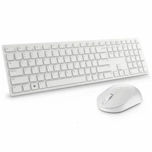 Kit Wireless tastatura si mouse Dell KM5221W, taste numerice, Alb