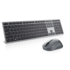Kit Wireless tastatura si mouse Dell KM7321W, taste numerice, Gri