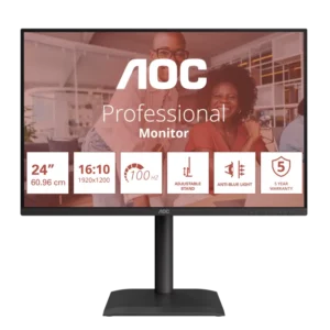 Monitor Consumer AOC X24E4U, 24", 1920 x 1200 pixeli, Black,