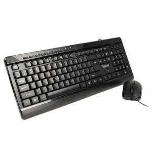 Kit Wired tastatura si mouse SPACER SPOK-WD-02, taste numerice, Negru