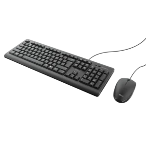 Kit Wired tastatura si mouse Trust Primo, negru