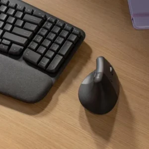 Mouse Wireless Logitech Lift Vertical Ergonomic Mouse, 4000 dpi, Gri